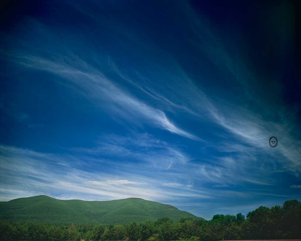 Overlook Mtn from

        the Zena Cornfield, High Cirrus, Woodstock, NY 1983